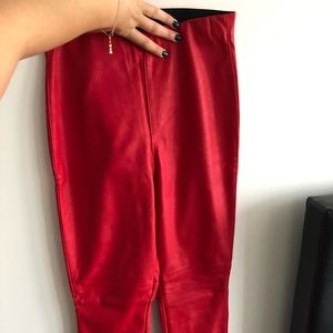 Genuine leather pants